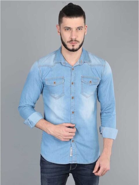 Men Regular Fit Solid Casual Shirt