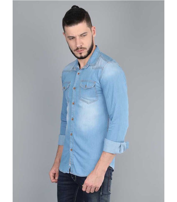 Men Regular Fit Solid Casual Shirt - Image 3