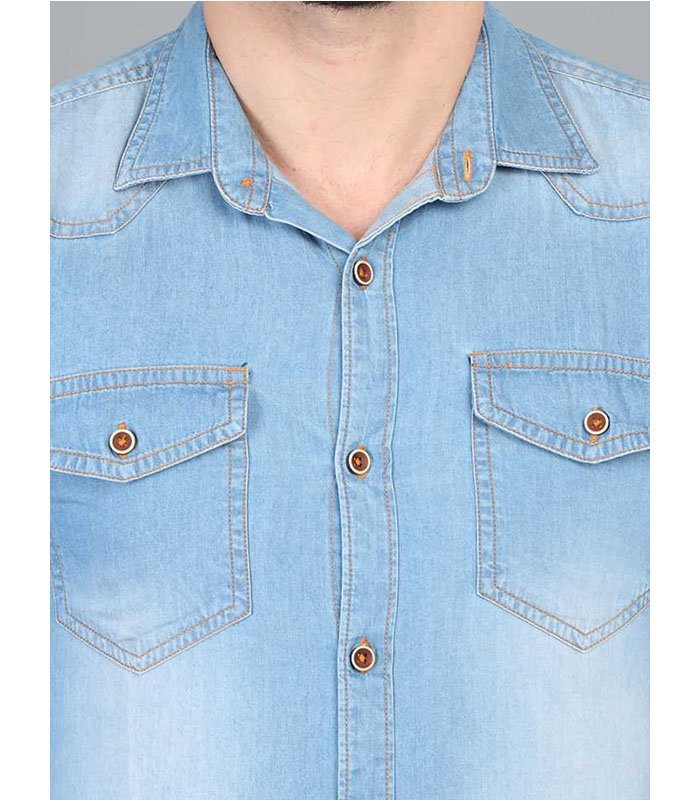 Men Regular Fit Solid Casual Shirt - Image 5