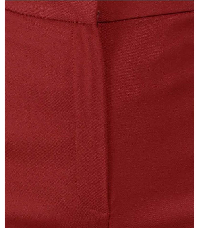 Regular Fit Women Maroon Polyester Blend Trousers M - Image 6