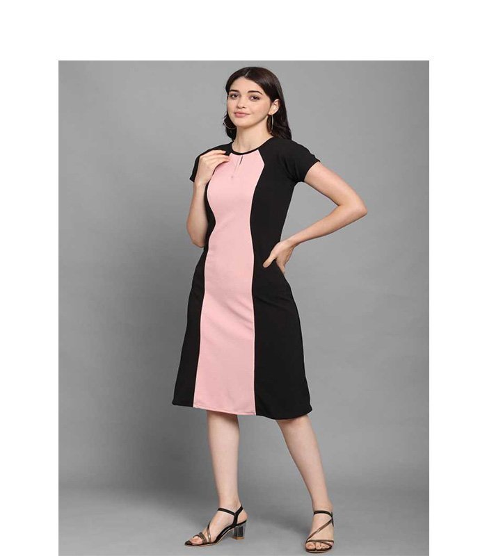 PURVJA Women A-line Multicolor Dress - Image 3